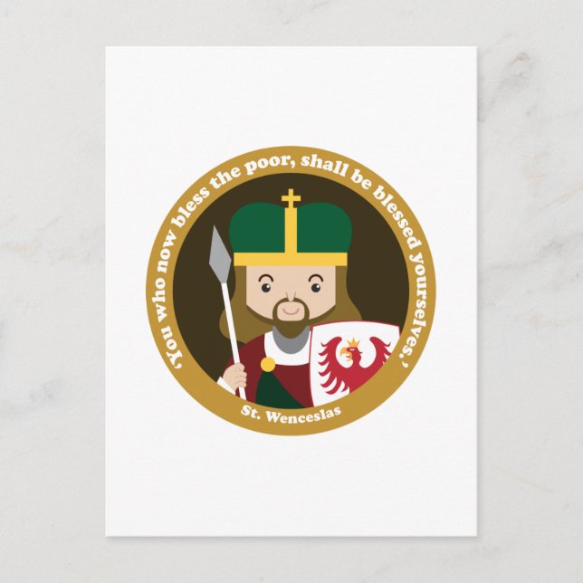 St. Wenceslas Postkarte (Vorderseite)