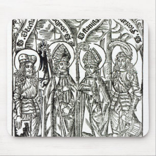 St. Wenceslaus, Adalbert, Stanislaus St. Florian Mousepad