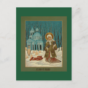 St. Xenia von St. Petersburg Gebet Card Postkarte