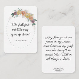 St. Zelie Martin - Trost Visitenkarte