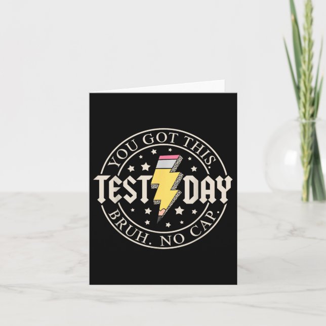 Staar Staat Testing Day Motivation Sie Got diese B Karte (Vorderseite)