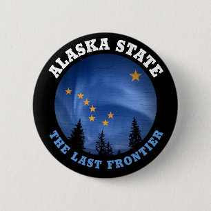 STAAT ALASKA FLAG BUTTON