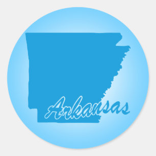 Staat Arkansas Klassischer Rundaufkleber Runder Aufkleber
