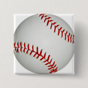 Staat-Baseball mit dem großen roten Nähen Button