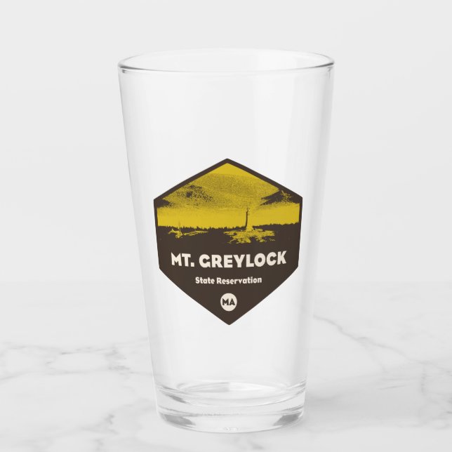 Staat Berg Greylock Massachusetts Glas (Vorderseite)