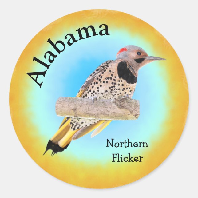 Staat Bird of Alabama Runder Aufkleber (Vorderseite)