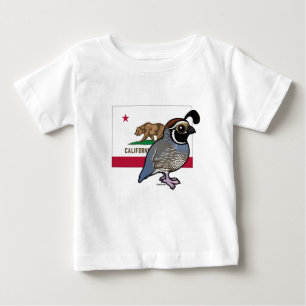 Staat Birdorable: Kalifornien-Wachteln Baby T-shirt