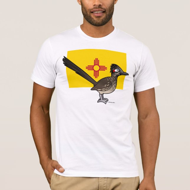Staat Birdorable von New-Mexiko: Roadrunner T-Shirt (Vorderseite)