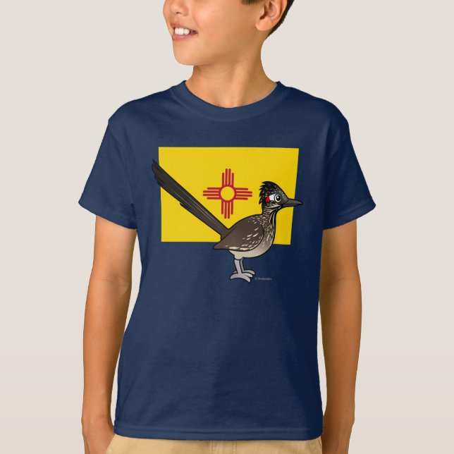 Staat Birdorable von New-Mexiko: Roadrunner T-Shirt (Vorderseite)