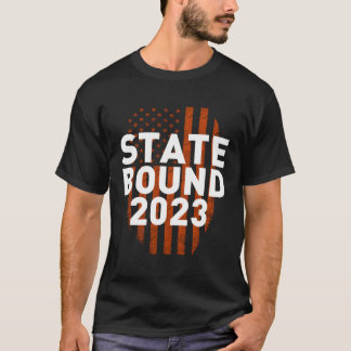 Staat bis 2023 Staat mit amerikanischer Flagge T-Shirt