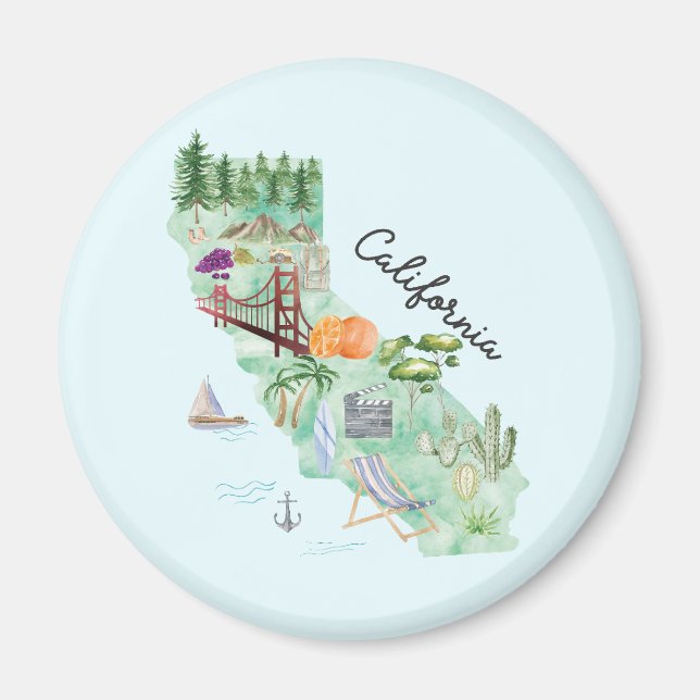 Staat California Magnet (Vorne)