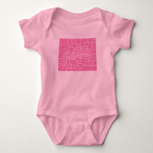 Staat Colorado Form Baby Bodysuit Strampler