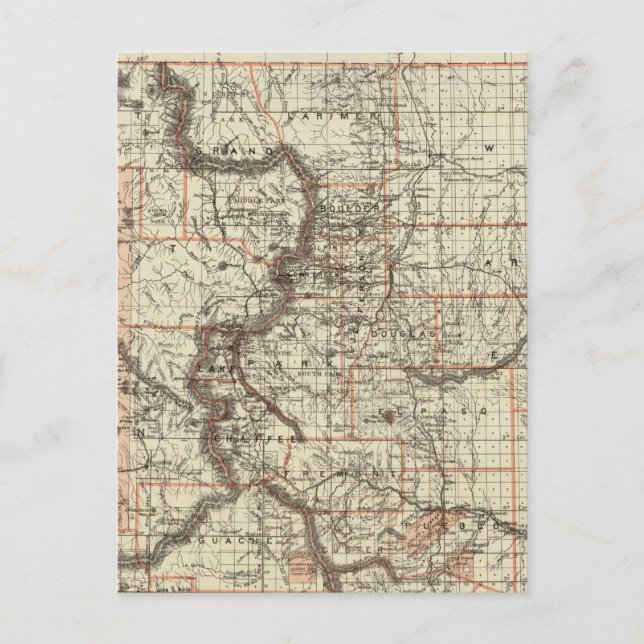 Staat Colorado Postkarte (Vorderseite)