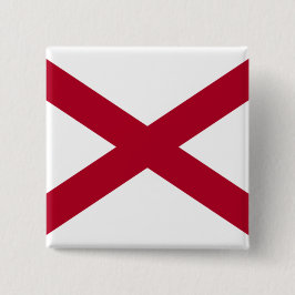 Staat der Alabama-Flagge Button