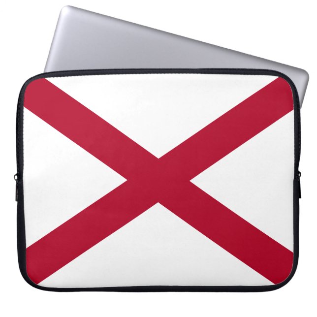 Staat der Alabama-Flagge Laptopschutzhülle (Vorderseite)