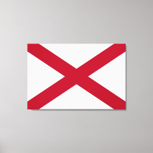 Staat der Alabama-Flagge Leinwanddruck