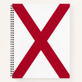 Staat der Alabama-Flagge Notizbuch