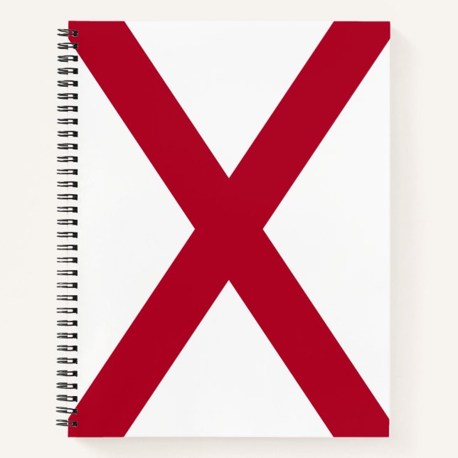 Staat der Alabama-Flagge Notizbuch (Vorderseite)