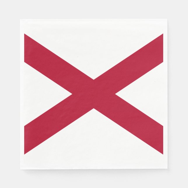 Staat der Alabama-Flagge Serviette (Vorderseite)