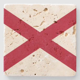 Staat der Alabama-Flagge Steinuntersetzer