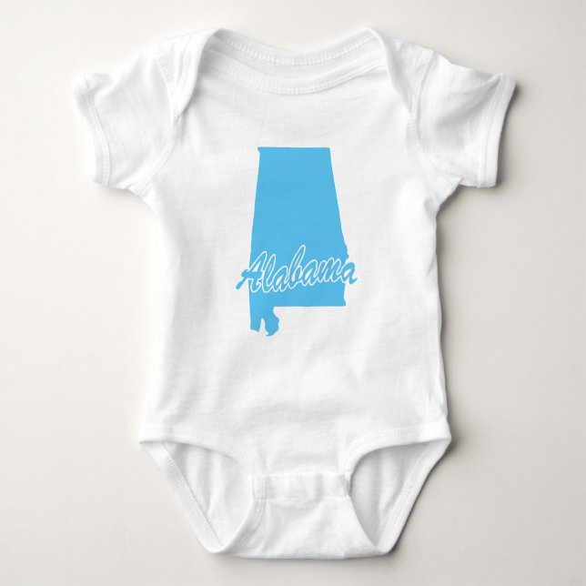 Staat der Alabamform Baby Strampler (Vorderseite)