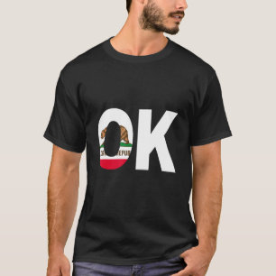 Staat der California Flag Oklahoma OK Cities and S T-Shirt