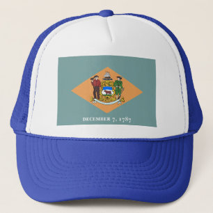 Staat der Delaware-Flagge Truckerkappe