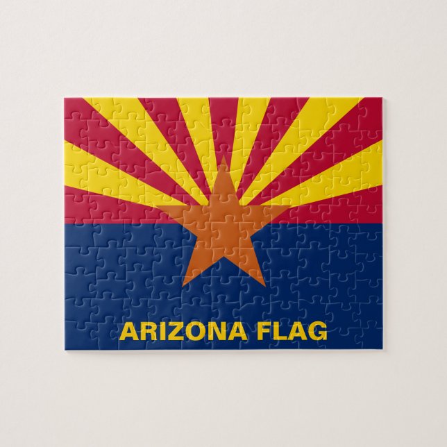 Staat der Flagge von Arizona (Horizontal)