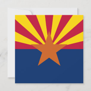 Staat der Flagge von Arizona Einladung