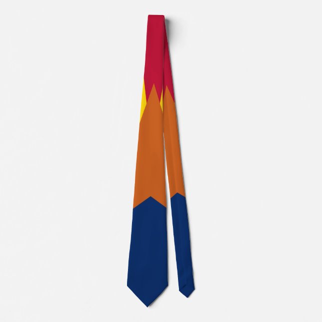 Staat der Flagge von Arizona Krawatte (Vorderseite)