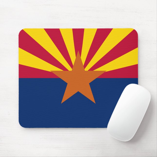 Staat der Flagge von Arizona Mousepad (Mit Mouse)