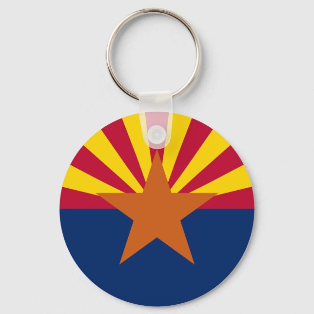 Staat der Flagge von Arizona Schlüsselanhänger (Vorderseite)