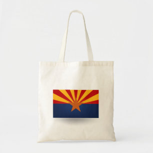 Staat der Flagge von Arizona Tote Tag Tragetasche