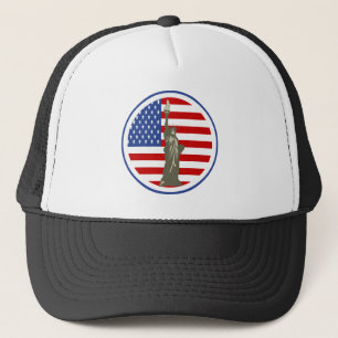 Staat der Freiheit in der US-Flagge Truckerkappe
