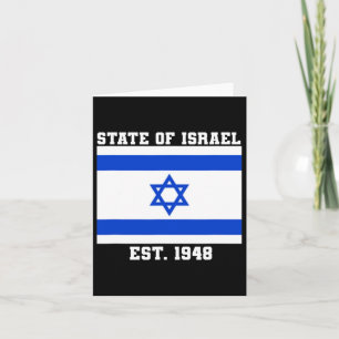 Staat der israelischen Flagge östlich. Unabhängigk Karte