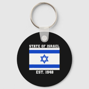 Staat der israelischen Flagge östlich. Unabhängigk Schlüsselanhänger