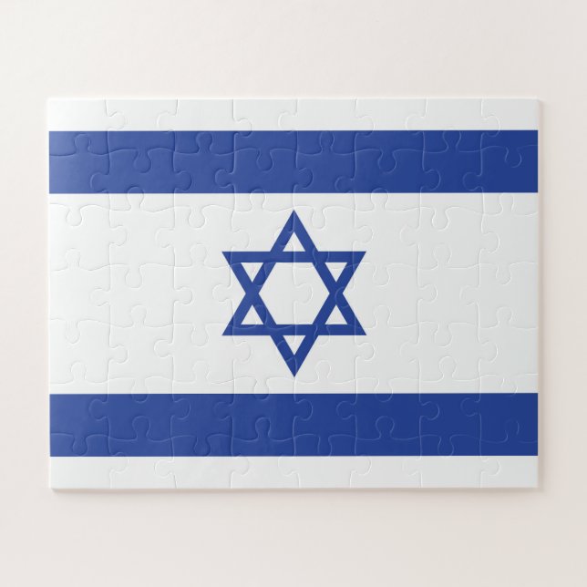 Staat der israelischen Flagge, Stern des jüdischen (Horizontal)