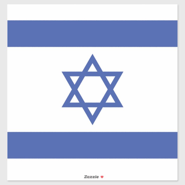 Staat der israelischen Flagge, Stern des jüdischen Aufkleber (Blatt)