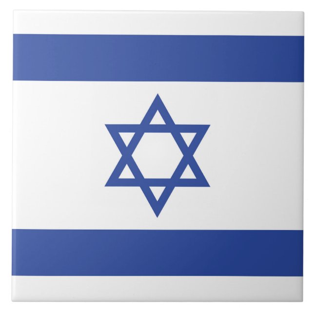 Staat der israelischen Flagge, Stern des jüdischen Fliese (Vorderseite)