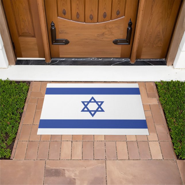 Staat der israelischen Flagge, Stern des jüdischen Fußmatte (Außenbereich)