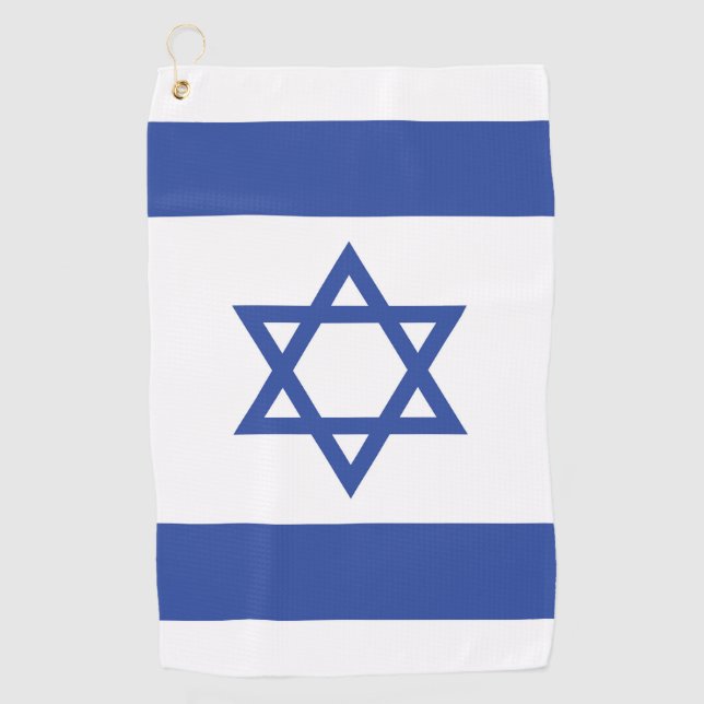 Staat der israelischen Flagge, Stern des jüdischen Golfhandtuch (Vorderseite)