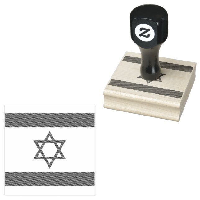 Staat der israelischen Flagge, Stern des jüdischen Gummistempel (Stempel)