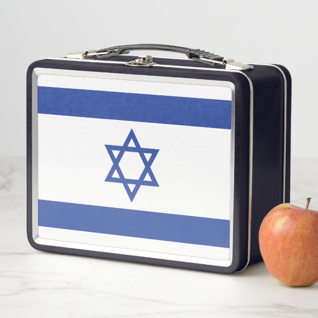 Staat der israelischen Flagge, Stern des jüdischen Metall Brotdose (Beispiel)