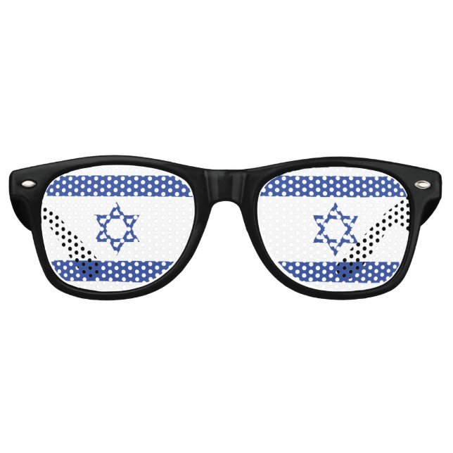 Staat der israelischen Flagge, Stern des jüdischen Partybrille (Vorderseite)