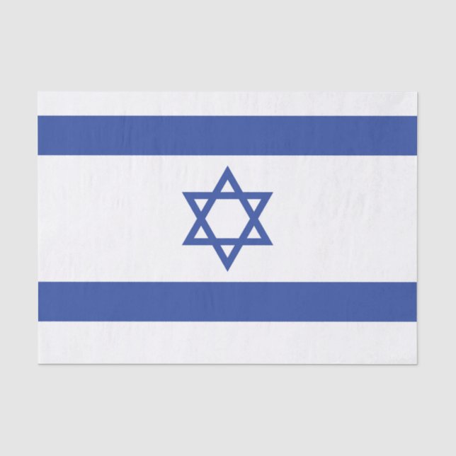 Staat der israelischen Flagge, Stern des jüdischen Seidenpapier (Vorderseite)