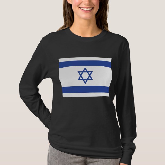 Staat der israelischen Flagge, Stern des jüdischen T-Shirt (Vorderseite)