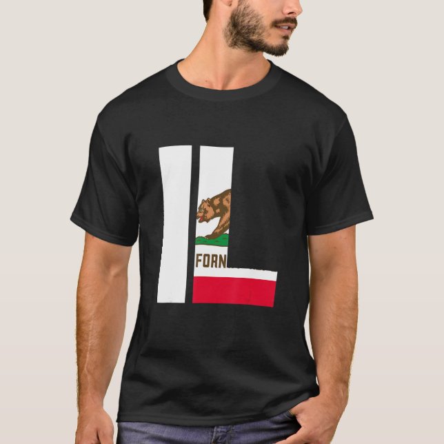 Staat der kalifornischen Flagge Illinois IL Cities T-Shirt (Vorderseite)