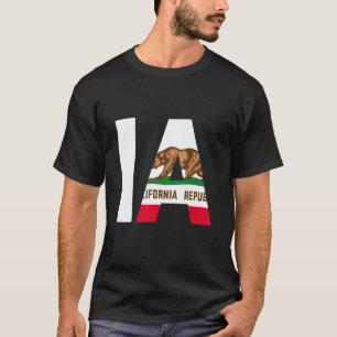 Staat der kalifornischen Flagge Iowa IA Städte und T-Shirt