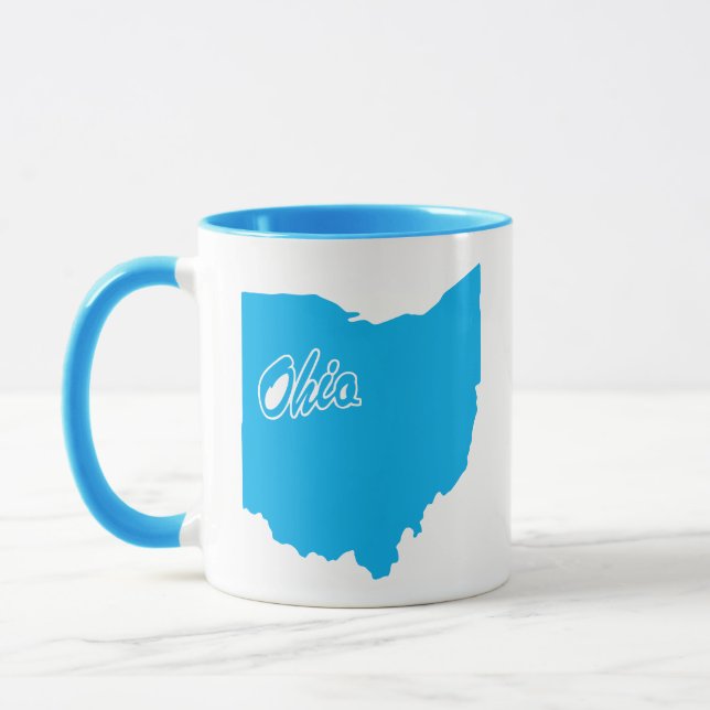 Staat der Ohio-Form-Tasse Tasse (Links)