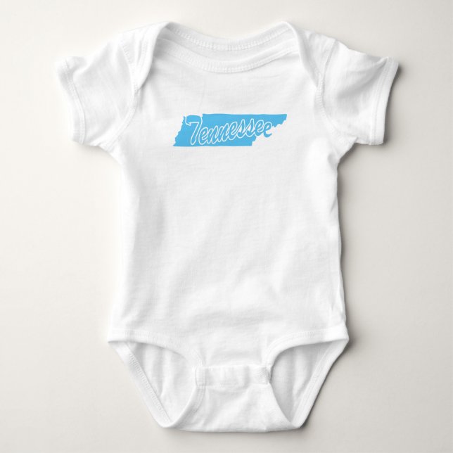 Staat der Tennessee-Form Baby Strampler (Vorderseite)
